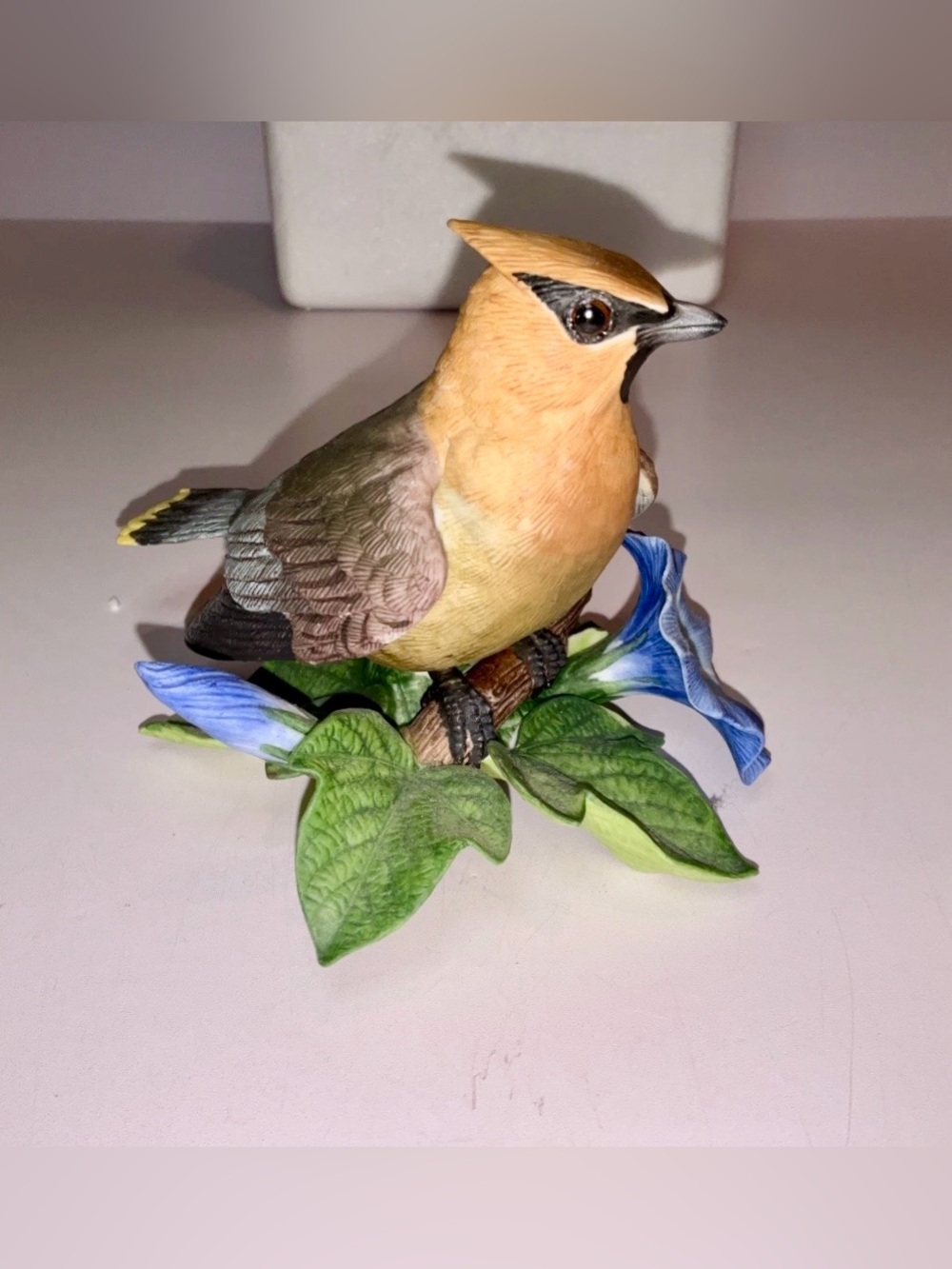 Lenox Cedar Waxwing Porcelain Bird Figurine w/ Box & COA Garden Bird Collection